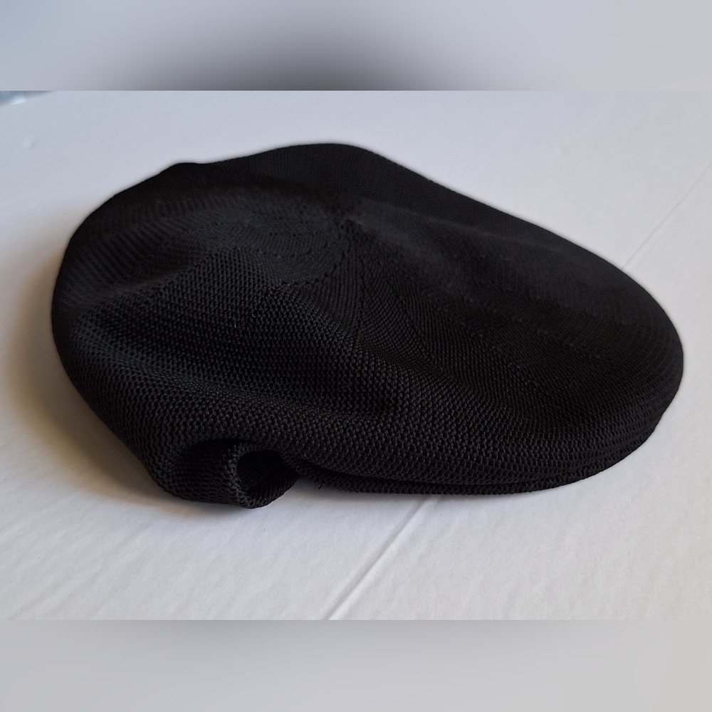 Vintage Mesh Newsboy Cap Beret Baker Boy Peaky Black Dark Academia Preppy NEW - Picture 7 of 9